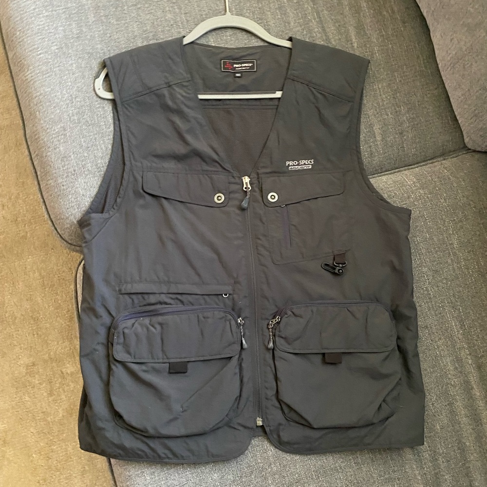 Mens black pro specs vest